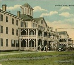 The Atlantic Hotel, at which the first board meeting of the NCBFS took place in 1901. Being a health resort, funeral work was slow there.