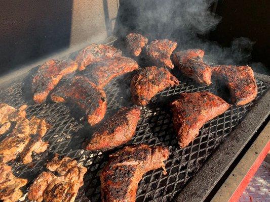 Tri-Tip and Chicken