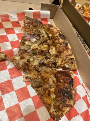 BBQ Chicken Pizza- wonderful taste and texture!