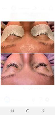 Full set of classic lashes by Natalie.