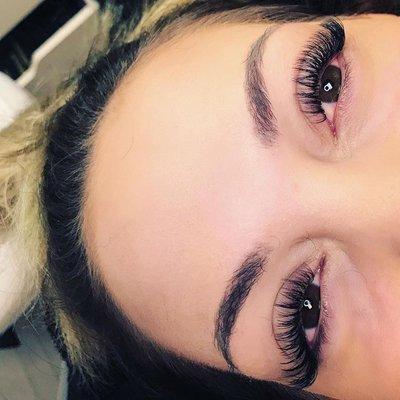 Volume eyelash extensions