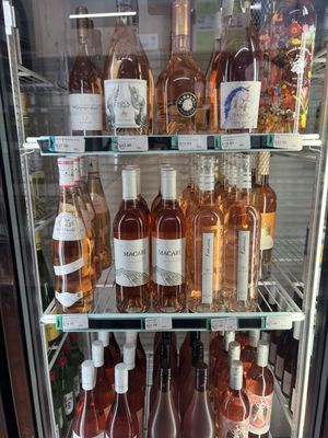 Great selection of cold wine