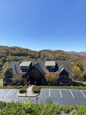 View from back porch of a unit.