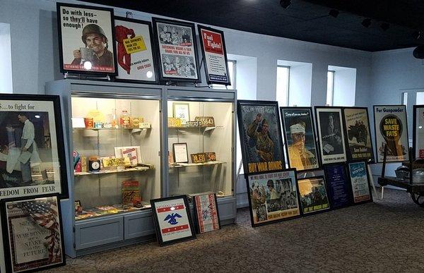 posters galore in the new part of the museum that's being developed