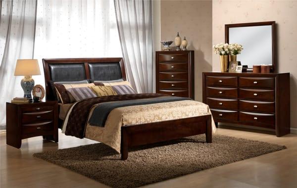 Solid wood bed $299