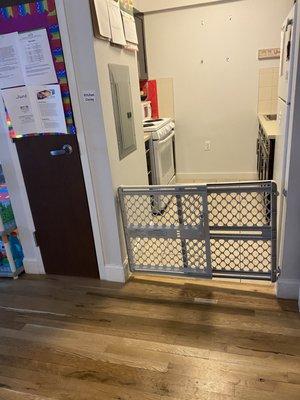 Gated kitchen for child safety