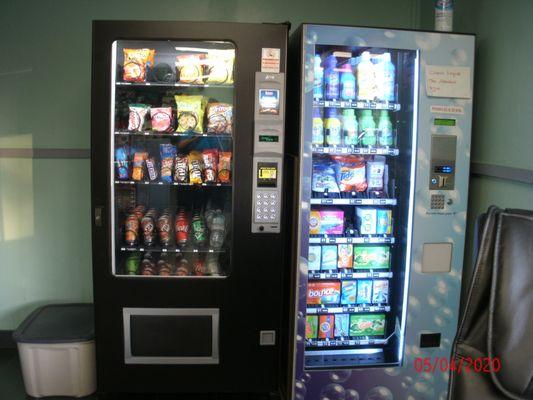 SNACK/SODA MACHINE and SOAP MACHINE