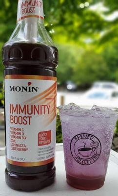 Feeling under the weather?  Add Immunity Boost to any drink to Jumpstart your immune system!  Vitamin C/D/B3, Zinc, Echinacea & Elderberry.