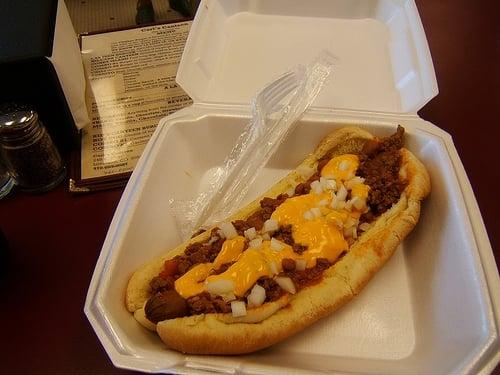 The coney dog. My hostess in Loveland wants everyone to know this is not what Lovelanders normally eat.