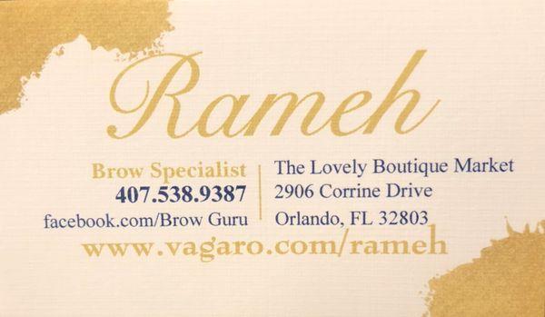 Business Card/Contact Info