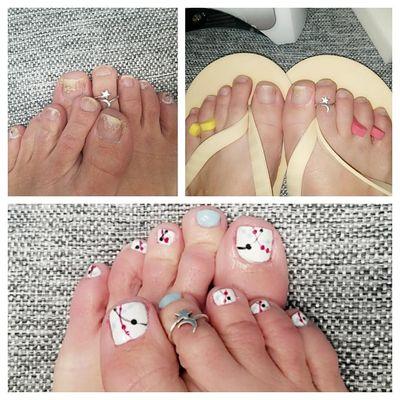 #gelish pedicures starting at $57 Barelyessential.glossgenius.com