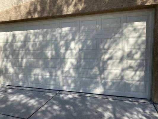 New garage door.