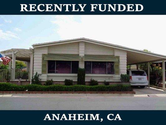 Recently funded manufactured home!