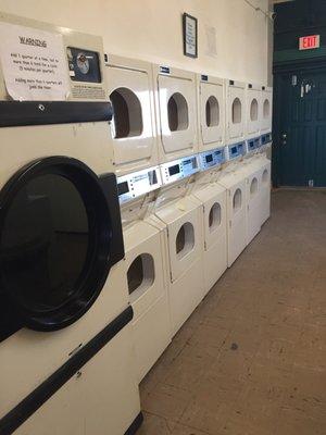 And dryers