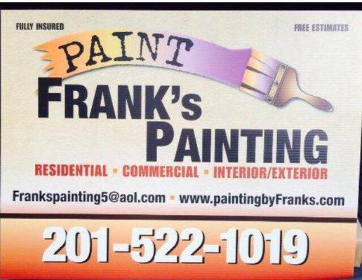 Franks painting holiday special 15% off all types of job !