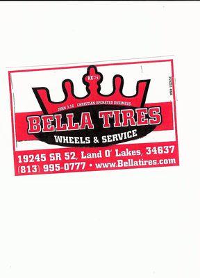 Bella Tires Wheels Complete Service.