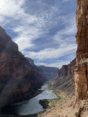 View just before you reach an ancient native granary