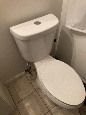 Toilet install