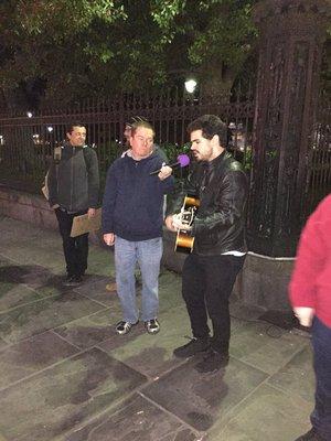 Street performing in New Orleans Louisiana