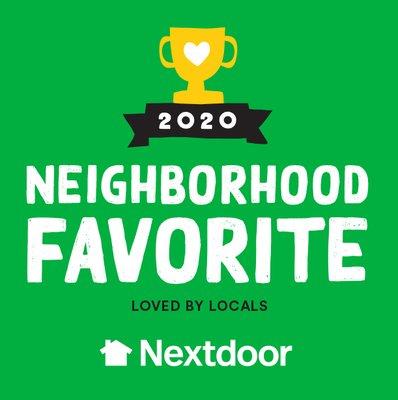 Voted 2020 neighborhood favorite on Nextdoor