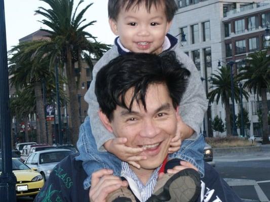 Dr. Doan and son in SF