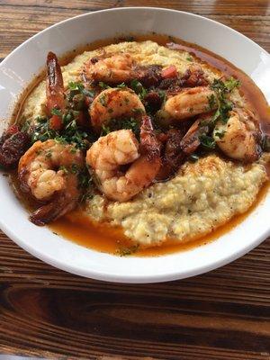 Shrimp & grits for brunch