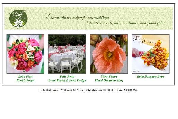 Bella Fiori Events Website - Single page site to redirect to other Bella Fiori Sites