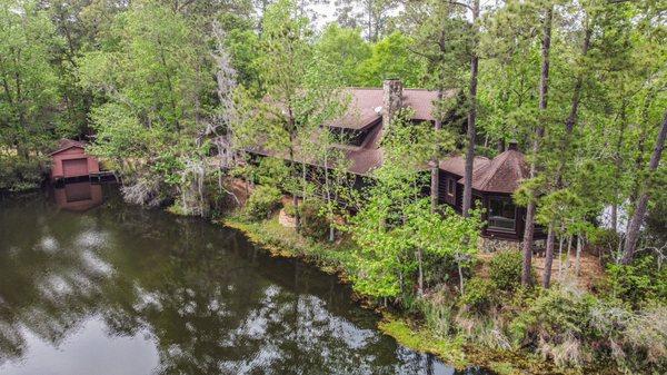 Picturesque Precision Craft log cabin home on 3 acres with stunning Lake Views