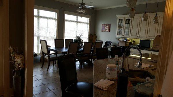 Deep Cleaning Dining Room