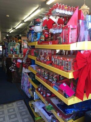 Holiday decorations & wrapping supplies!