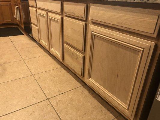 Customized drawers and doors made EXACTLY to match!!!  We were so impressed!