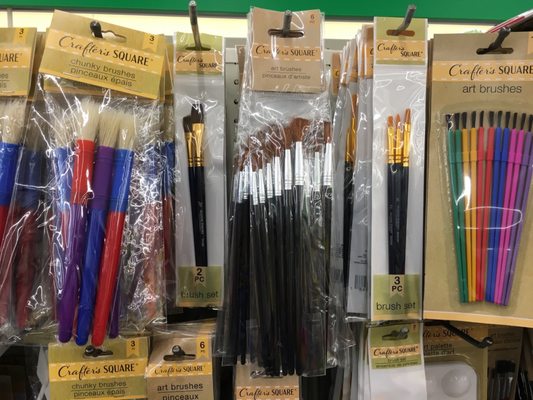 For a dollar. These are great art brushes. You always need brushes