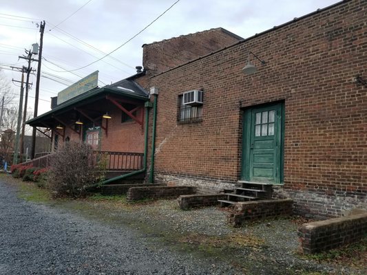 A view of the brickwork mill