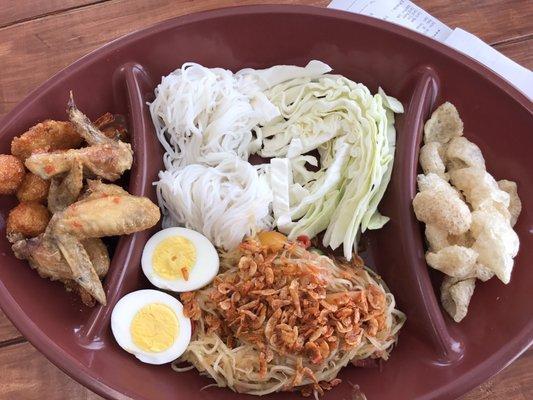 Papaya salad tray