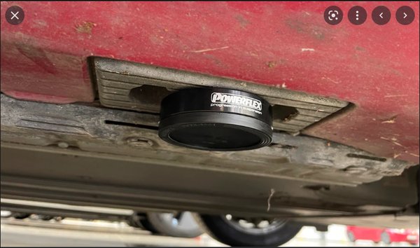 This is a jackpad that goes into the holes at the bottom of your vehicle.  It's not a new invention.