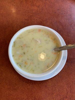 Dill Pickle Soup. Excellent!