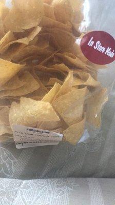 Fresh tortilla chips w/ Sea salt - yum!