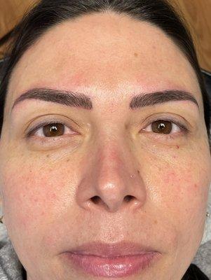 Combo of microblading and shading