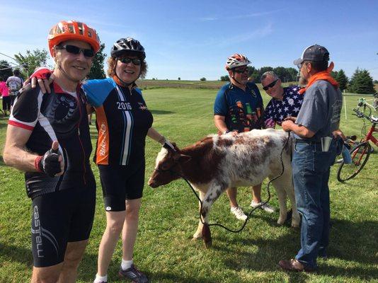 Cyciling at BikeMS Tour de Farms! We both did 88 miles in 2 days, and the bikes performed perfectly!