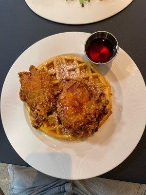 Chicken and waffles