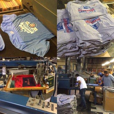 Go Cubs Go! We printed the World Series Shirts, no big deal