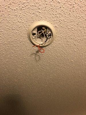 Missing smoke detector