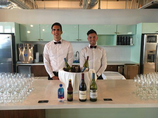 Will and Daniel working an event at WeWork in Miami