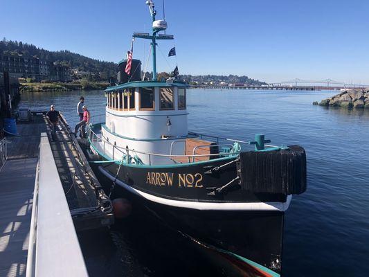 Look at this beautifully restored boat!