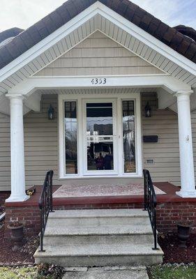 A storm door we installed.