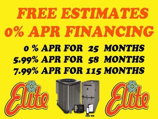 Call us for your free Estimate and ask about our financing.