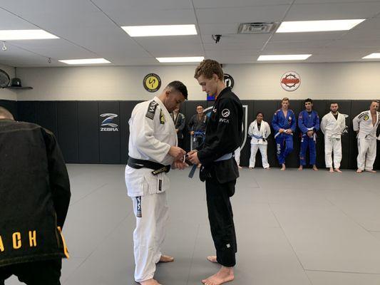 Brazilian Jiu-jitsu stripe promotion