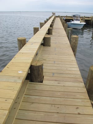 Boat slips renovated in 2012.