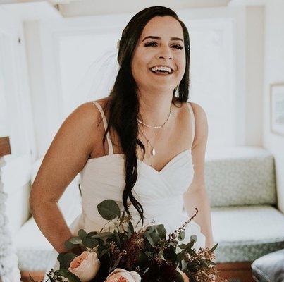 My cousin on her wedding day. I chose to do Volume so her lashes would stand out.