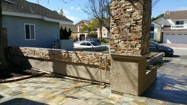 More stone work.